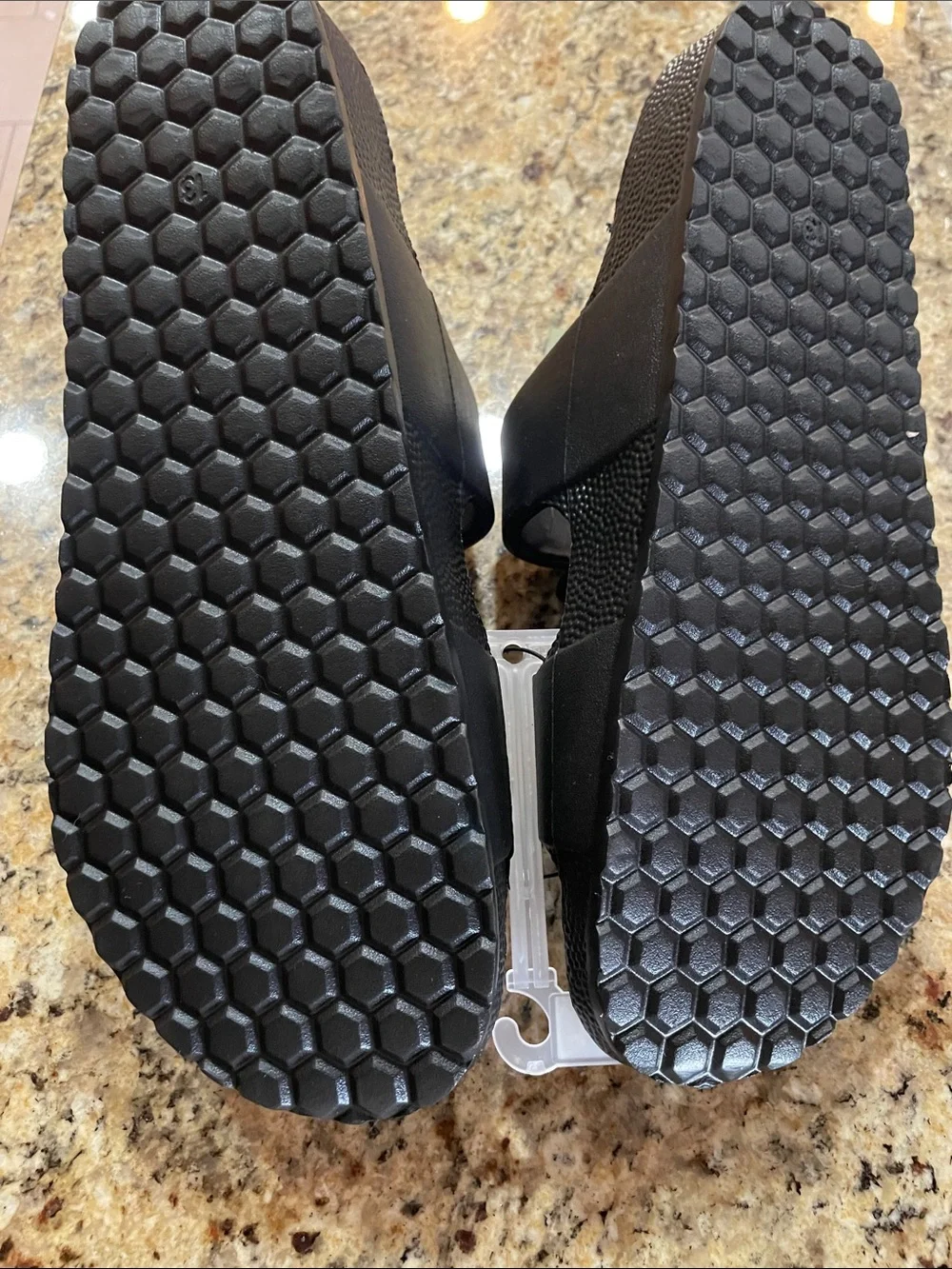 Goodfellow & Co Black Matte Dual-Buckle Slide Sandals